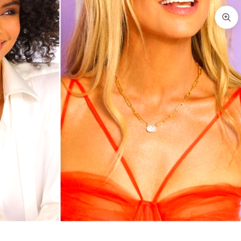Melinda Maria Hello Gorgeous Samantha Chain Necklace - Picture 2 of 3